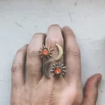 Amazing Sun And Moon Statement Ring