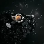 Gorgeous Mars and Moons Hammered Ring