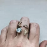 New Hand-Hammered Moon Phases Ring