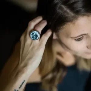 Unique Changeable Moon Phase Ring