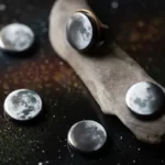 Unique Changeable Moon Phase Ring and the rest 4 magnetic phases of the moon