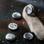 Unique Changeable Moon Phase Ring close up photo