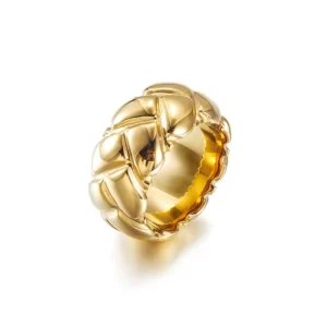 Bold Golden Braided Ring