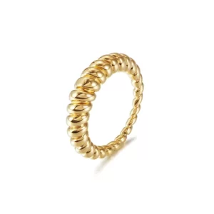 Golden Bold Croissant Ring