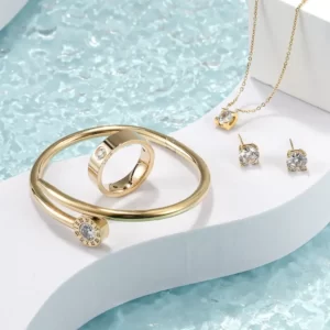 Exquisite Cubic Zirconia Set close up photo