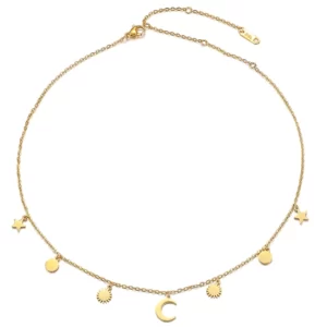 Stunning Golden Celestial Necklace