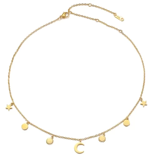 Stunning Golden Celestial Necklace