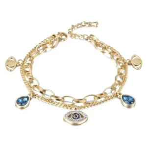 Golden Evil Eye Bracelet