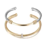 Spectacular 2-Toned Bangle Set