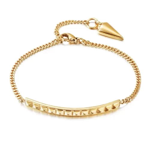 Breathtaking Pyramid Bar Bracelet