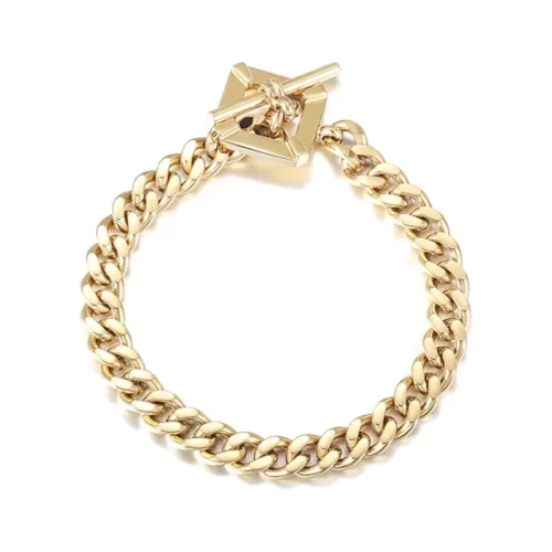 Mind-Blowing Golden Toggle Clasp Bracelet