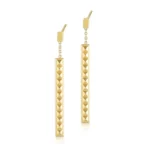 the gold-toned Pyramid Bar Earrings