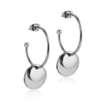 the silver-toned Sexy Layered Discs Drop Earrings