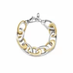 The Plus version of the Mind-Blowing 2 Tone Oval Link Bracelet