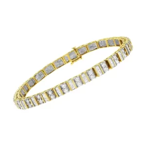 the 14K Yellow Gold Tennis Bracelet with 4 Cttw Diamonds